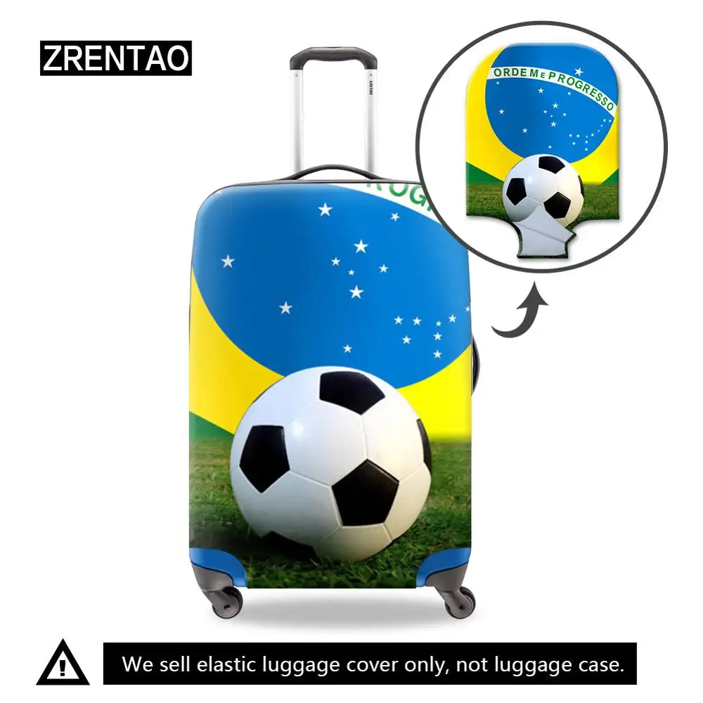 

Dropshipping High Quality Soccer Printing Waterproof S/M/L/XL Holiday Accessories Suitcase Protective Covers For 18-32Inch Case