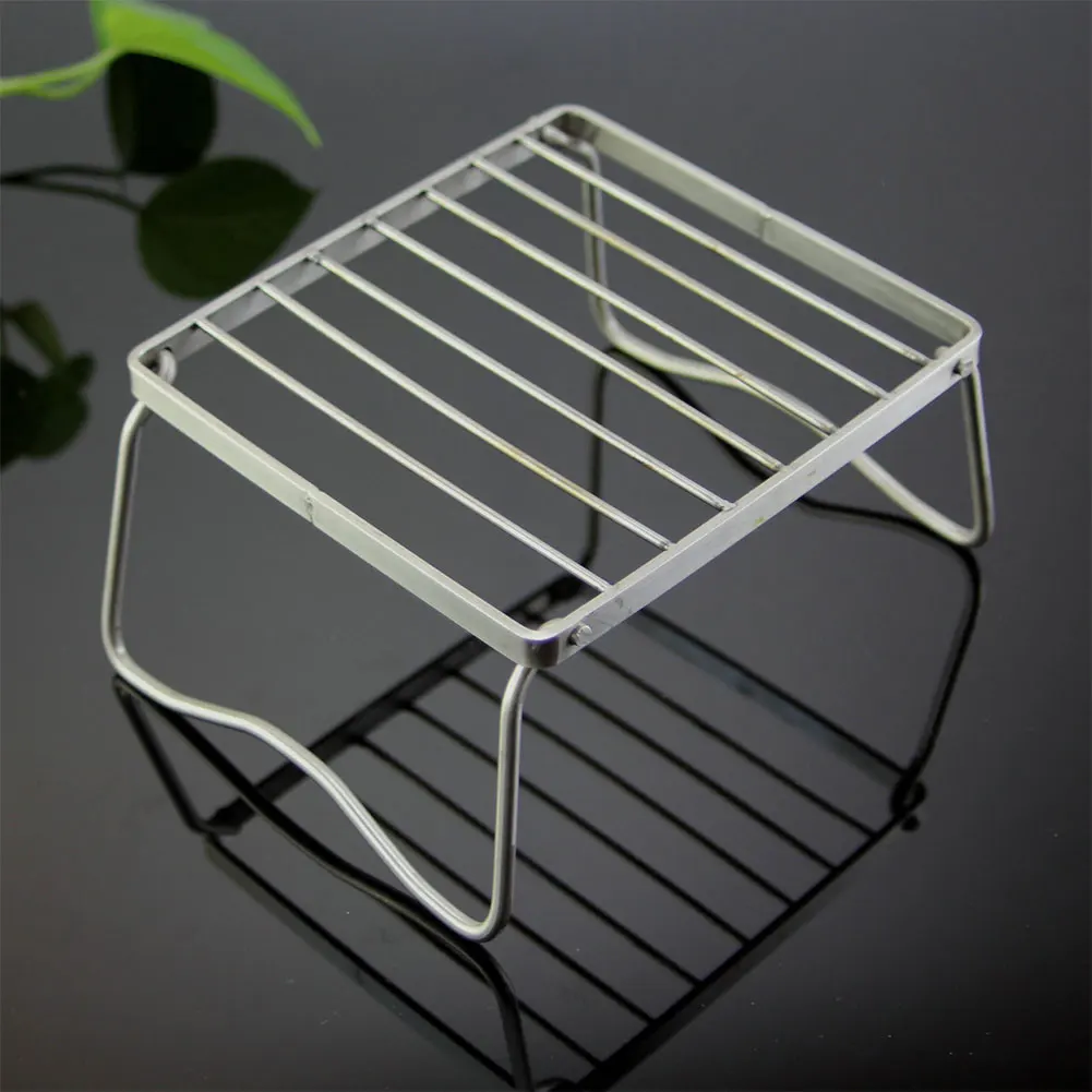

Rack Food Garden Picnic Outdoor Camping Meat Lightweight Holder Portable Foldable Travel Barbecue Grill Home Stainless Steel