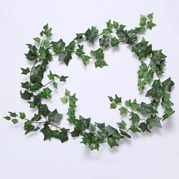 

Artificial Ivy Vine Leaf Fake Sweet Potato LeavesParty Decoration Wedding Backdrop Home Table Arch door Decor 2m/1.6m