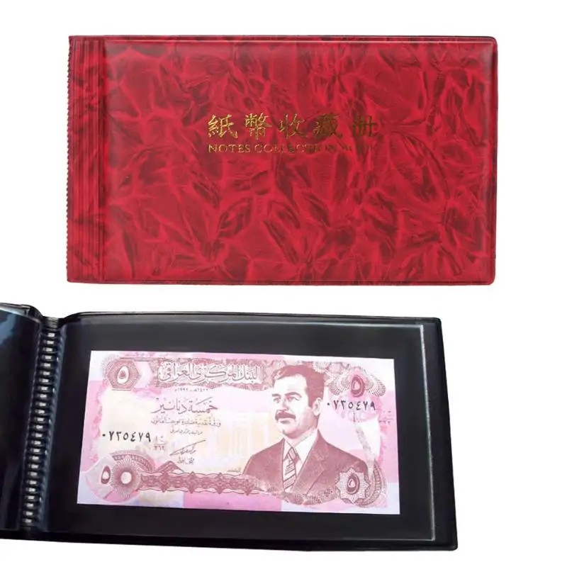 

20 Pages Paper Money Coin Holders Collection Storage Money Penny Pockets Album Book Collecting Paper Money Coin Holder