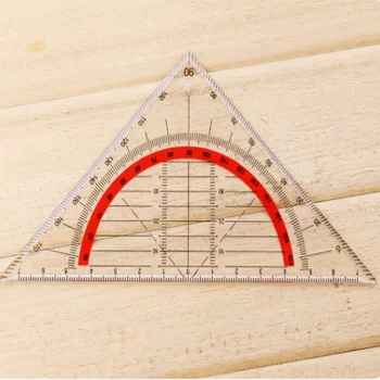 

400 pc Students Stationery Office Multi-function Set Square Triangle Multifunctional Ruler Protractor Triangle Coordinate Rulers