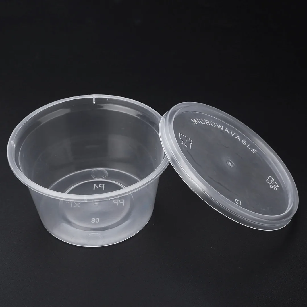 10pcs 25/40/50/80ml Round Storage Container with Lids Slime Mud Clay Storage Box Candy Gift Organizer Jar
