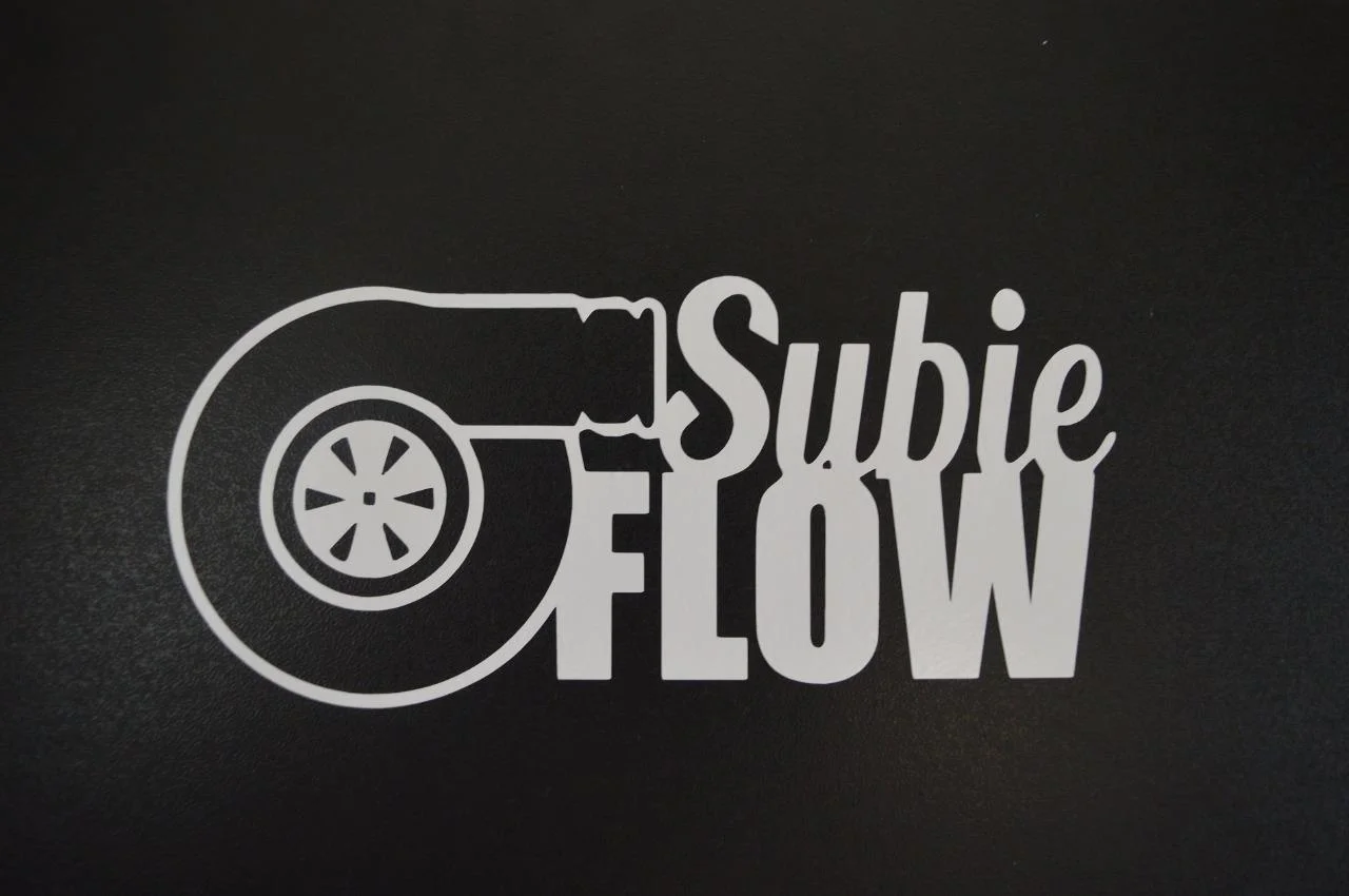 Subieflow JDM Vinyl Sticker Cut-Out Vinyl Decal for vehicle window or bumper