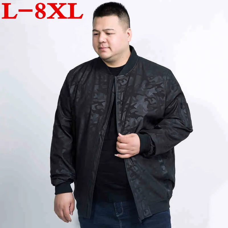 Большие размеры 8XL 7XL 6XL 5XL Новый камуфляжная куртка пальто для мужчин брендовая