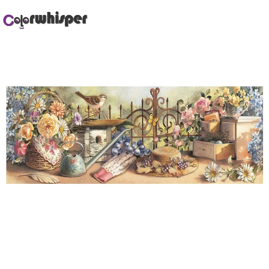 

Diamond Painting Full Square/Round Frill Stone Flower Bird Vintage Daimond Painting Picture Cross Stitch Crystal Art 073QW