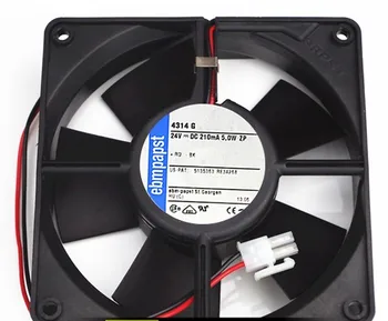

4314G DC 24V 0.21A 12cm 2 Wires 120x120x25mm Server Square Cooling Fan