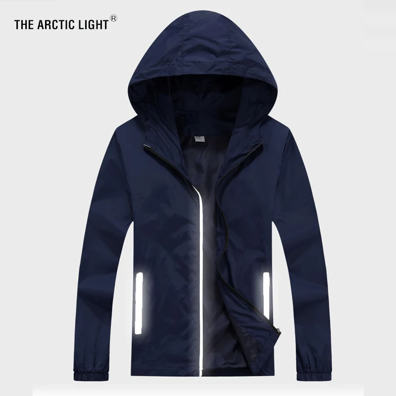 

THE ARCTIC LIGHT Men Reflective Cycling Jacket Sun-protective Windbreaker Skin Jacket Outdoor Sport Running Camping Hiking Coat
