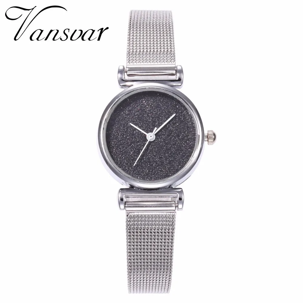 

Drop Shipping Women Starry Sky Watch Casual Luxury Fashion Female Clock Ladies Silver Mesh Wrist Watches Relogio Feminino