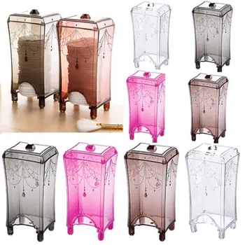 

Clear Acrylic Cotton Pad Swab Q-tip Storage Bud Holder Box Cosmetic Makeup Box