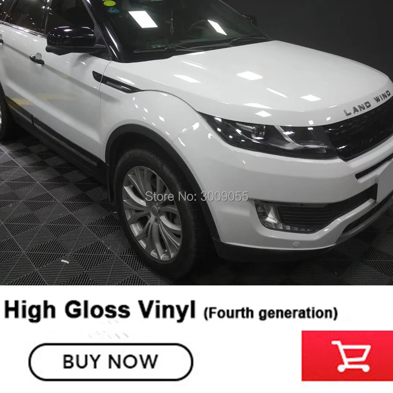 

Bright Glossy White Vinyl Car Decal Wrap Sticker White Gloss Film Wrap roll For High-end demand Promise quality