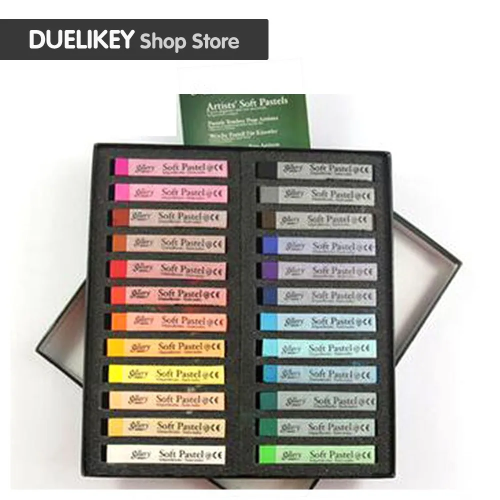 DUEARTS Новый Shopart мягкие карандаши для рисования 24 цвета набор мягкий карандаш