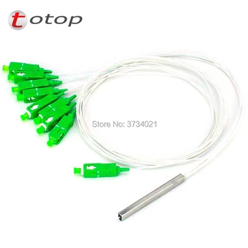 

30Pcs/Lot 1x16 SC APC Optical PLC Splitter 0.9mm Steel Type 1M PLC Splitter Single Mode