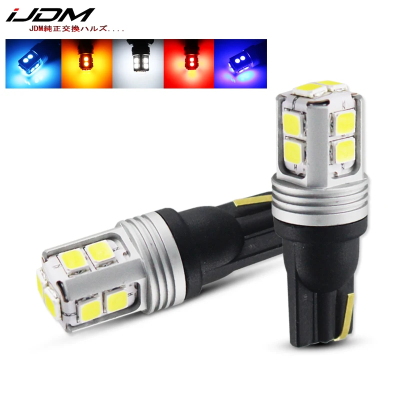 IJDM светодиодсветодиодный лампа T10 W5W 194 168 для парковочных огней BMW E60 E90 Peugeot 307 Mini