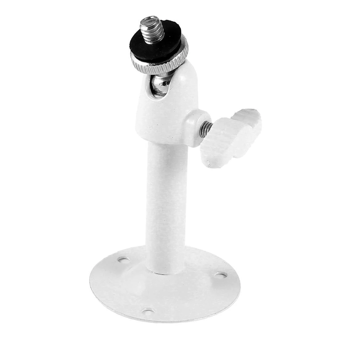 

White Metal Adjustable Angle Wall Mounted CCTV Camera Holder Bracket