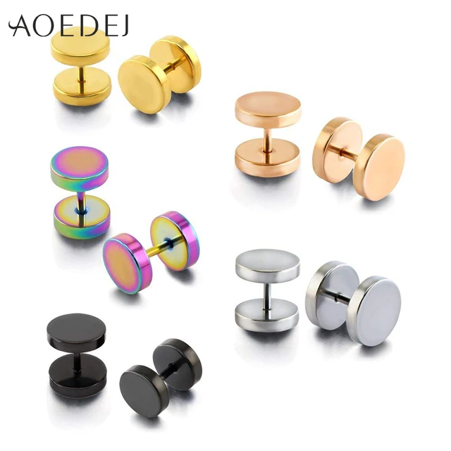 AoedeJ Stainless Steel Earring Backs Silver Flat Backs for Earrings Screw  On Earring Backs Replacements Flat Earring Backs for Studs