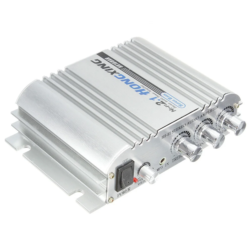 Автомобильный усилитель Hongxing 168Ah режим звука радио Mp3 динамик Led Hi Fi 2 канала мини