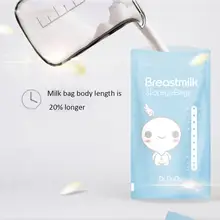 200 мл хранение грудного молока мешок одноразовые синий упаковка Емкость для хранения молока Baby Safe переноски для кормления