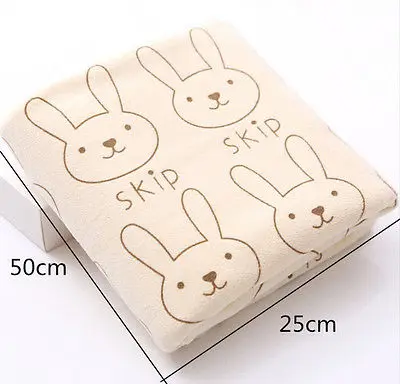 Модное популярное банное полотенце Pudcoco с милым кроликом 20x50 см для новорожденных