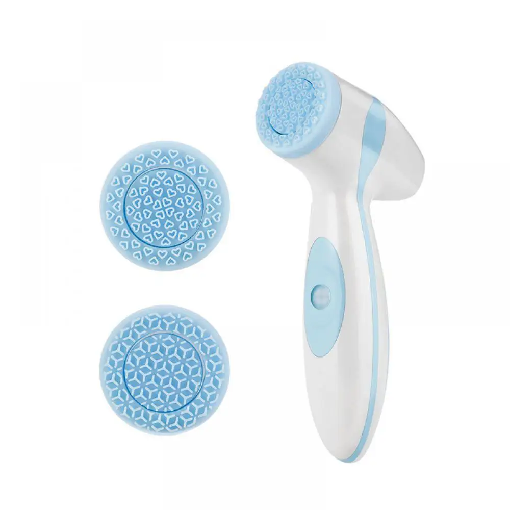 

High Frequency Silicone Facial Cleansing Brush Blackhead Removal Acne Pore Cleanser Machine Peeling Face Washing Brush Device