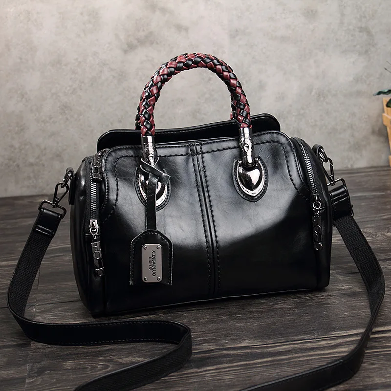 

Kajie 2019 Vintage Genuine Leather Women Bags Luxury Designer Handbags Famous Brands Tote Shoulder Bag Ladies Bolsa Feminina