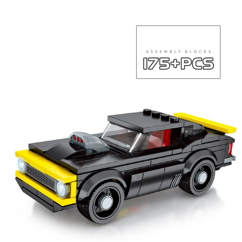 

New City Racing car 2 styles Raptor Pickup sports car racer mini Action Figures model Building Blocks toys For Children Gifts