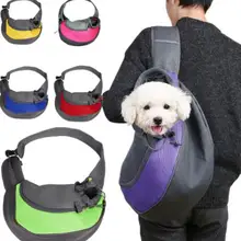 Сумка для переноски собак, сумка для путешествий, сумка на одно плечо, дышащая сетка, удобная передняя сумка-слинг