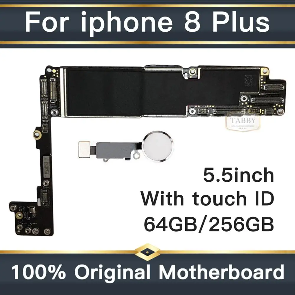 Для iphone 8 Plus P оригинальная логическая плата IOS + отпечаток пальца 64 Гб 256 ГБ