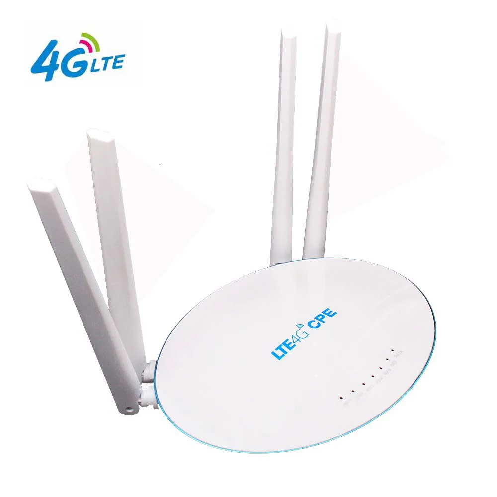 4G LTE Indoor CPE Mobile WiFi Router with SIM Card Slot External Antenna High Speed 4G LTE Indoor CPE Mobile WiFi Router with SIM Card Slot External Antenna High Speed
