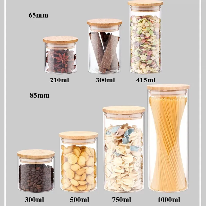 glass cereal jars