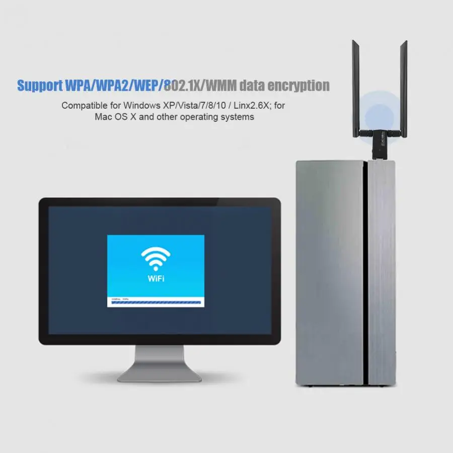 RTL8812AU AC USB 5,8G двухдиапазонный Wifi адаптер беспроводной сетевой карты