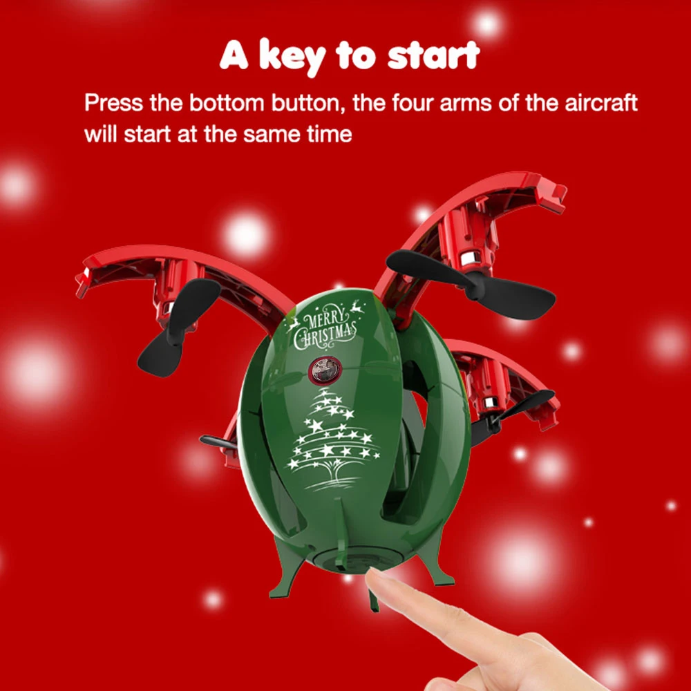 

RC Drone 668-A6HW X-mas Flying Egg Drone Height Hold Folding RC Quadcopter Christmas Toys for Children