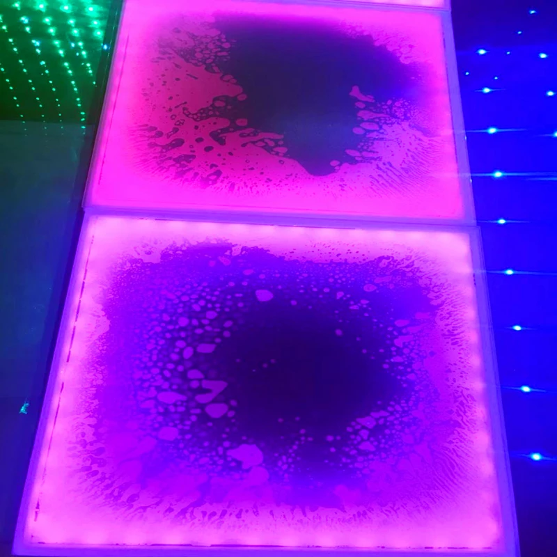 

Color Changing Illuminated Interactive Liquid LED Dance Floor