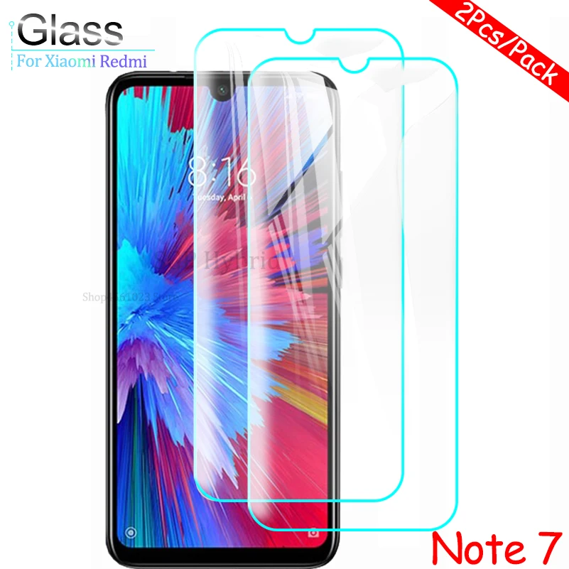 

2pcs Note7 Pro Tempered Glass On the For Xiaomi Mi 9 8 Mi9 MI8 Lite Redmi Note 7 Pocophone F1 F 1Screen Protector Glass
