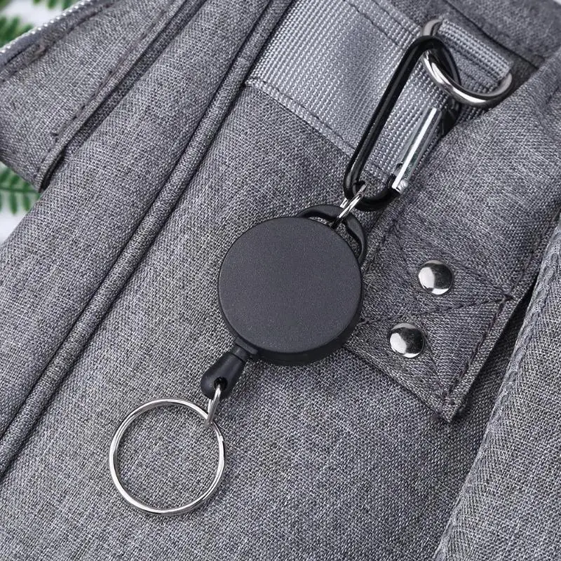 سلامة مكافحة خسر حبل لص خاصية حجم قابل للسحب كيرينغ سلاسل المفاتيح للتخييم في الهواء الطلق أدوات
