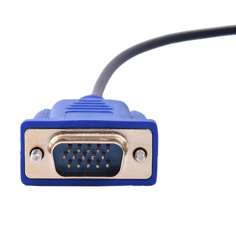HDMI To VGA HD Converter Cable Audio Cable Converter Male To Female 10.2 GB/S PVC HDMI Male To VGA 15 Pin 1.8m For PC Laptop TV HDMI To VGA HD Converter Cable Audio Cable Converter Male To Female 10.2 GB/S PVC HDMI Male To VGA 15 Pin 1.8m For PC Laptop TV