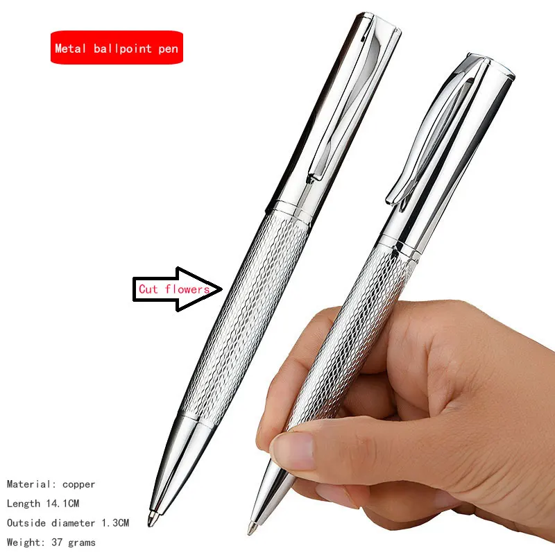 

Retro Metal Ballpoint Pen Business Office Meeting Men's Gift Pen Exquisite Carving Writing Smooth College Student Gift Pen