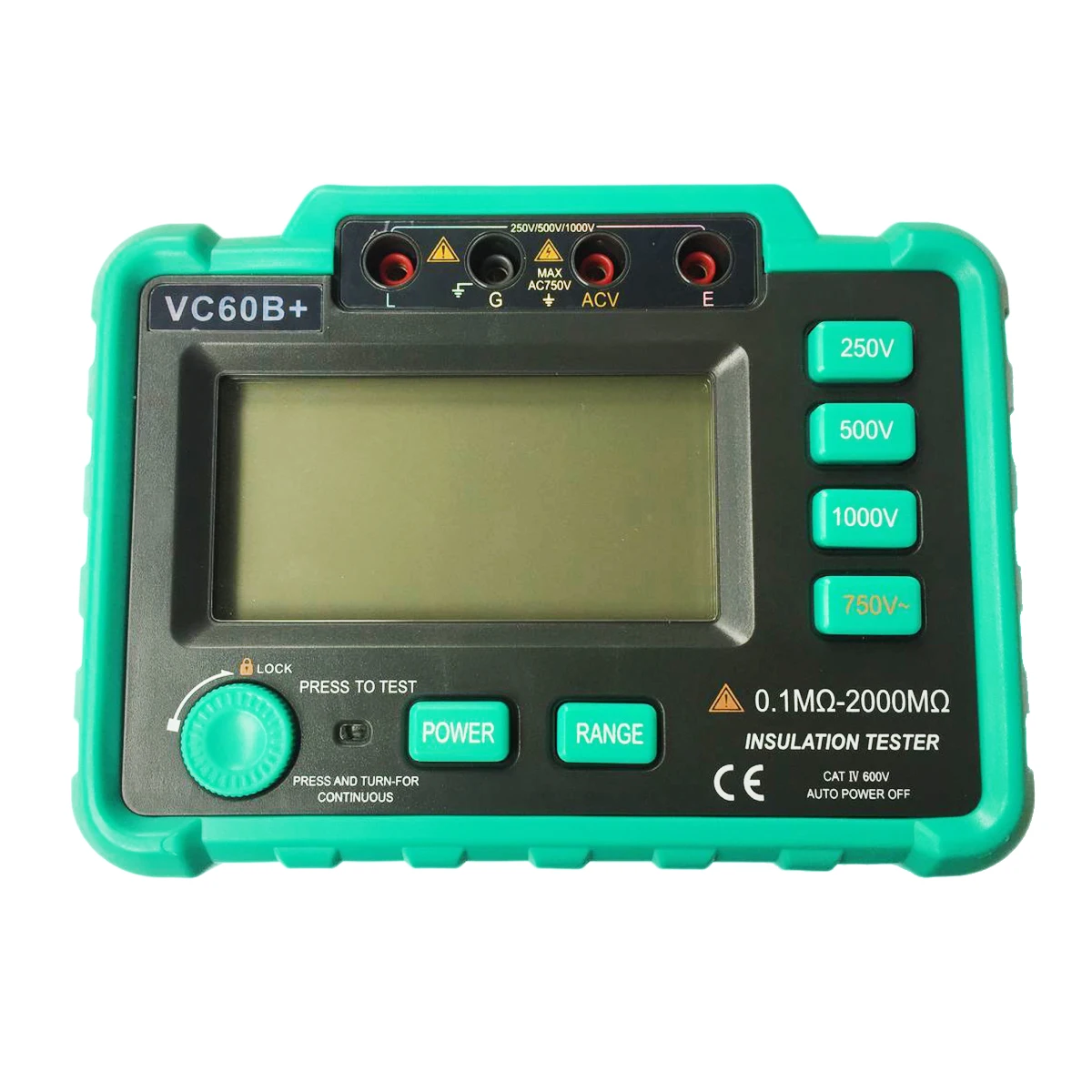 

JFBL Hot VC60B+ Digital Insulation Resistance Tester Megohm Meter Megohmmeter earth ground resistance impedance tester DC250V/