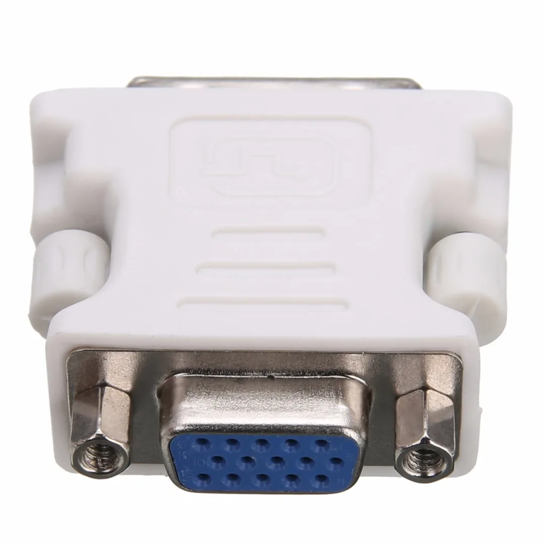

DVI-I 24+5 Pin to VGA Adapter Converter DVI to VGA Male to Female Video Converter Adapter for HDTV Monitor PC
