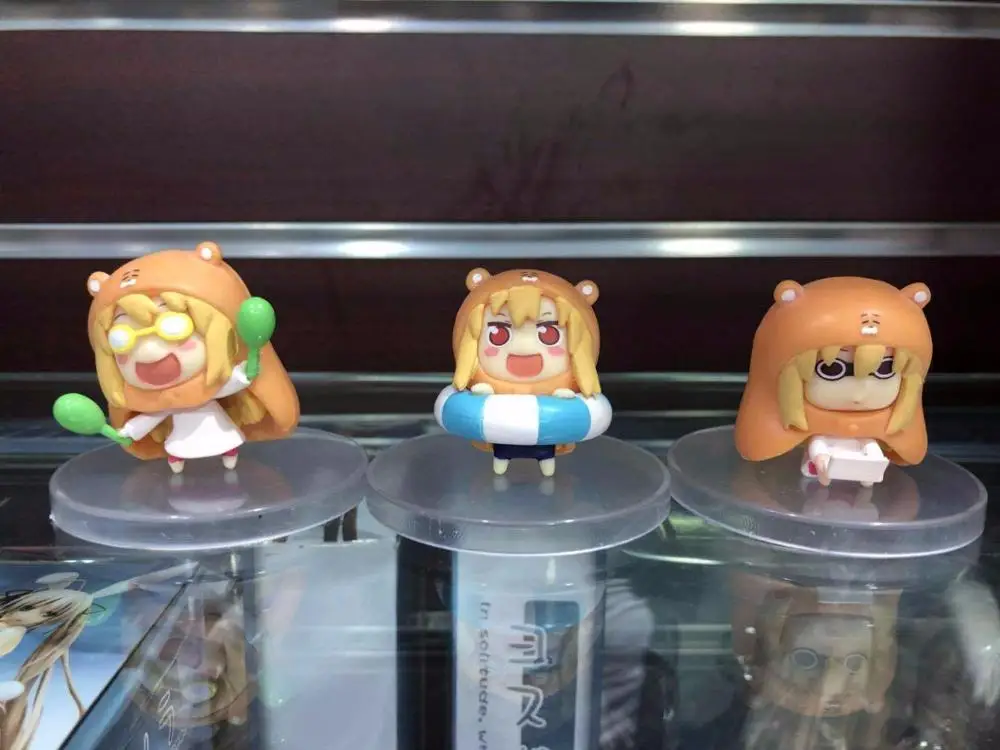 Умару Чан дома 6 шт./лот аниме небольшой похороненный Sankaku голова Himouto! ПВХ фигурки