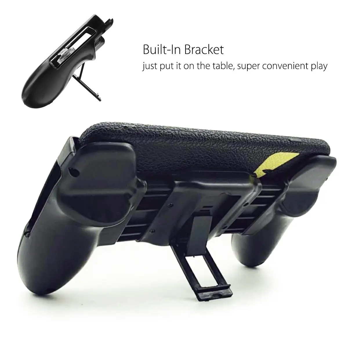 For PUBG Controller Mobile Phone Gaming Joystick Handle Bracket Holder + L1R1 Shooter Controller Button Aim Key Gaming Trigger