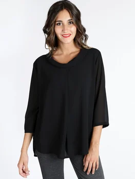 

Blusa sheer with sleeves 3/4