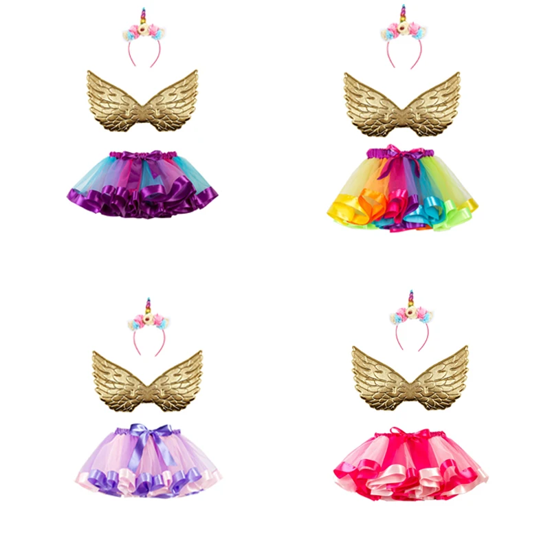 

Gilrs Unicorn Costume Cosplay Unicorn Party Dress Children Birthday Gift Halloween Costume For Kids Tutu Skirt Carnival Party