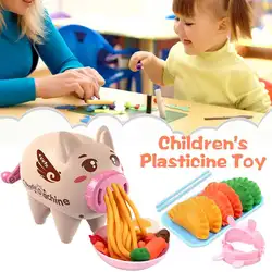 Детский форма для пластилина свинья Цвет Грязь паста машина головоломка нетоксичный 3D инструмент для пластилина Набор игровой дом глина