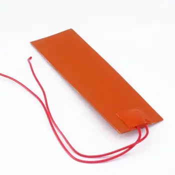 

12V DC 50x150mm 20W Rectangle Flexible Waterproof Silicon Heater Pad For Oil Tank