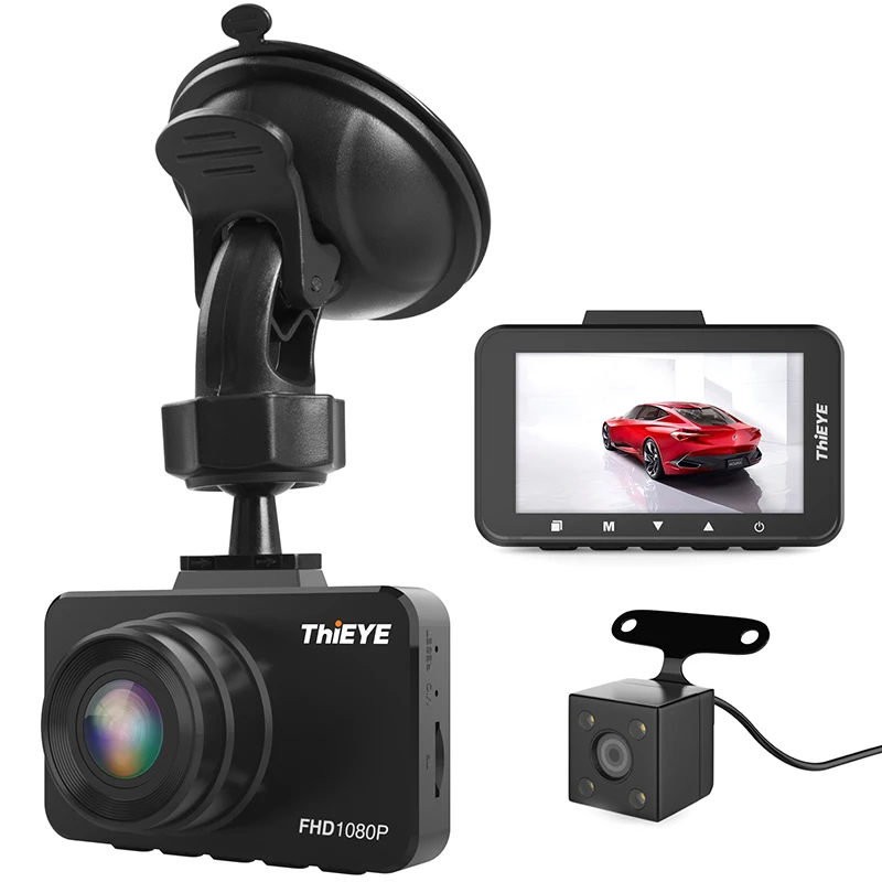 Новый Автомобильный видеорегистратор 2 45 дюйма VGA двойной WIFI 1080P 145 градусов