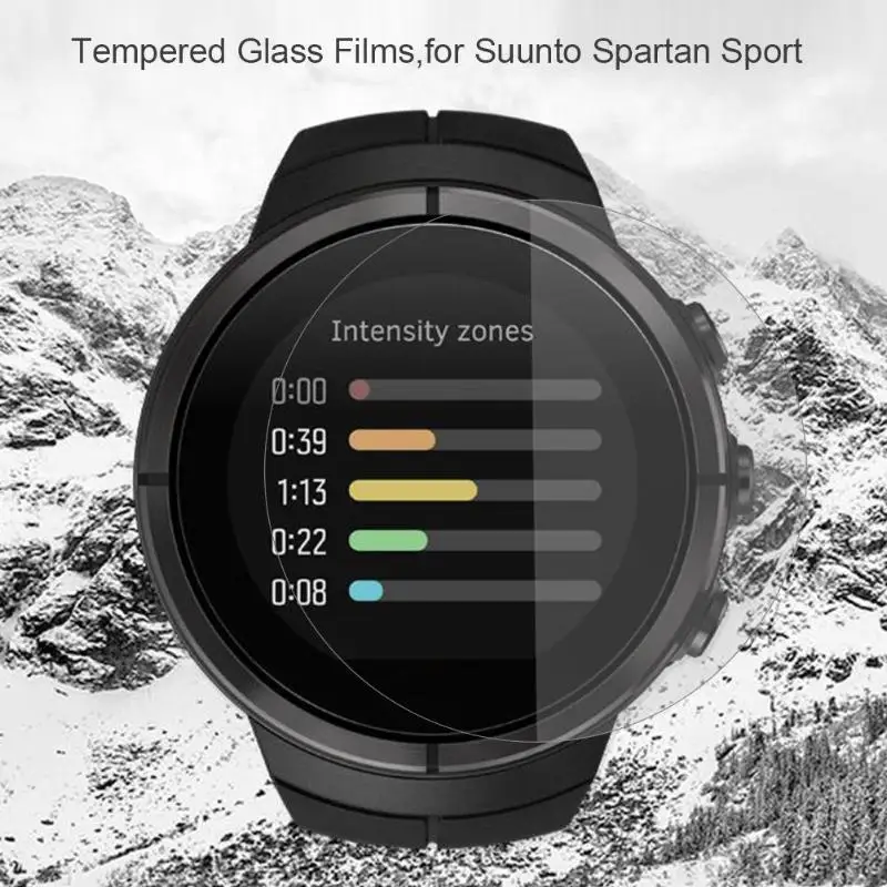 ALLOYSEED 2pcs Screen Protector Cover for Suunto Spartan Tempered Glass Ultra Protective Film Guard for Suunto Spartan Sport