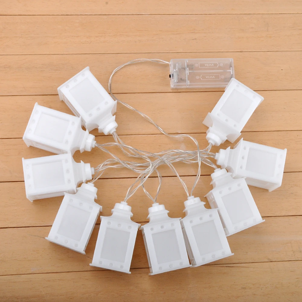 

Holiday 10 LED Christmas Lighting Battery Operated Colorful Lantern Fairy Light String Lights for Patio Party Ramadan Decor