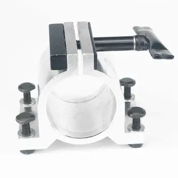 

65mm Diameter Silvery Aluminum CNC Spindle Motor Holder Mount Bracket Clamp Cast Adjustable handle