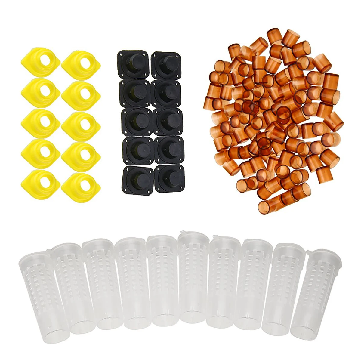 

1 Set Queen Rearing Cupkit Queen Rearing Cupkit System Bee Beekeeping Catcher Box & 100 Cell Cups For Beekeeper