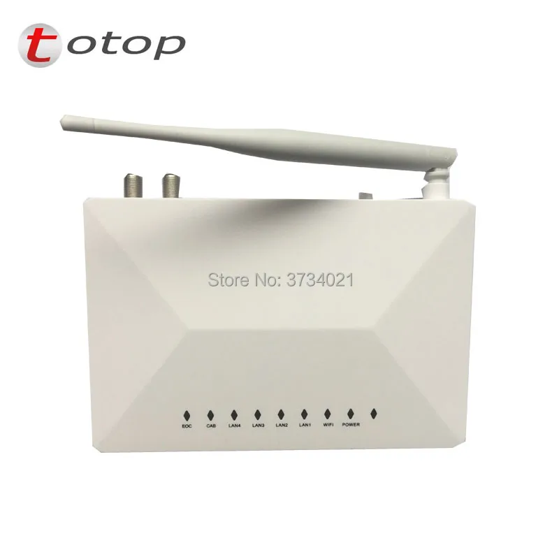 OP MSS5004W EOC slave terminal device 4 10/100 м RJ45 port + CATV Wifi (300 Мбит/с) ONU|Оптоволоконное оборудование|